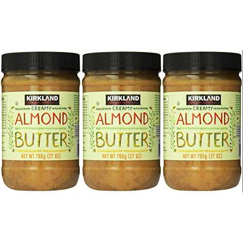 カークランド シグネチャー - クリーミー アーモンド バター、27 オンス - 3 瓶 Kirkland Signature - Creamy Almond Butter, 27 Ounce - 3 Jars