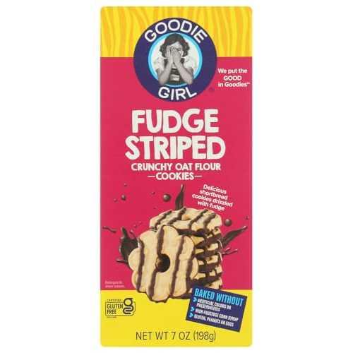 洋書 GREAT BRITISH TRADING LIMITED GOODIE GIRL COOKIES, Cookie, Fudge Striped Size 7 OZ (2 BOXES), (Wheat Free)