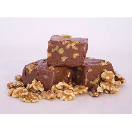 Betsy's Fancy Fudge CHOCOLATE WALNUT FUDGE, 1 LB in 4 Wrapped Pieces, Gluten Free Candy, Fresh Artisan Gourmet Fudge Makes Great Gift
