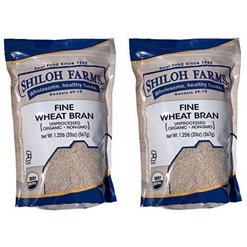 Shiloh Farms オーガニック上質小麦ふすま - 20 オンスバッグ (2 個パック) - 食事に繊維を加える簡単で便利な方法 Shiloh Farms Organic Fine Wheat Bran - 20 Ounce Bag (Pack of 2) - An easy and convenient way of adding fiber to 6,465円