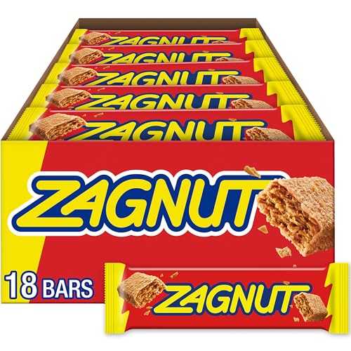 ZAGNUT Crunchy Peanut Butter with Toasted Coconut Candy Bars, 1.51 oz (18 Count)