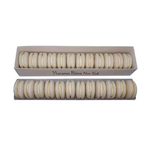 Macaron Bites Macarons Gift Box of 24 French Macarons - Vanilla