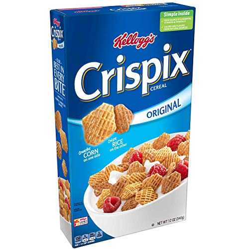 Kellogg's Crispix 朝食用シリアル、8 種類のビタミンとミネラル、スナック ミックスにお試しください、オリジナル、12 オンス ボックス (1 ボックス) Kellogg's Crispix Breakfast Cereal, 8 Vitamins and Minerals, Try in Snack Mix, Origina