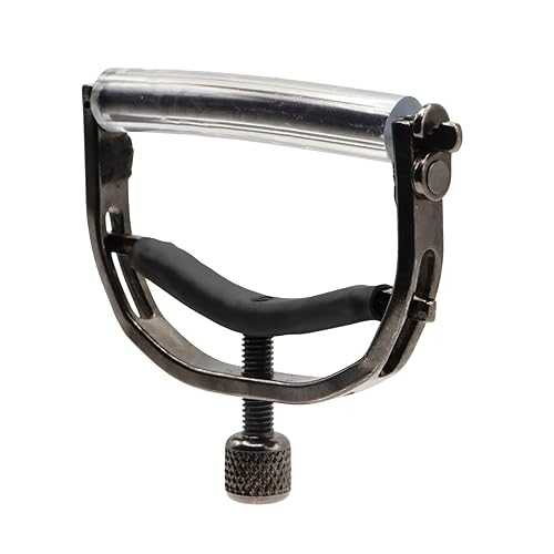 Paige 12-String Guitar Capo ? Adjustable Tension, Buzz-Free, Stores Behind the Nut - Smokey Black Finish