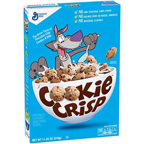 クッキークリスプシリアル、チョコレートチップクッキー風味、11.25オンス General Mills Cookie Crisp Cereal, Chocolate Chip Cookie Flavored, 11.25 oz