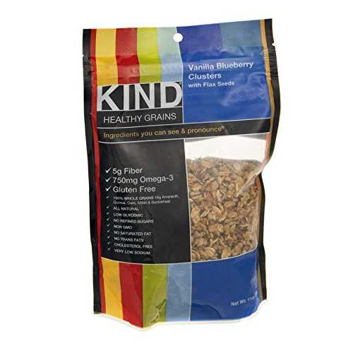Kind Bar ヘルシー グレイン クラスター: 亜麻仁入りバニラ ブルーベリー。11オンス Kind Bar Healthy Grains Clusters: Vanilla Blueberry with Flax Seeds; 11 oz.画像