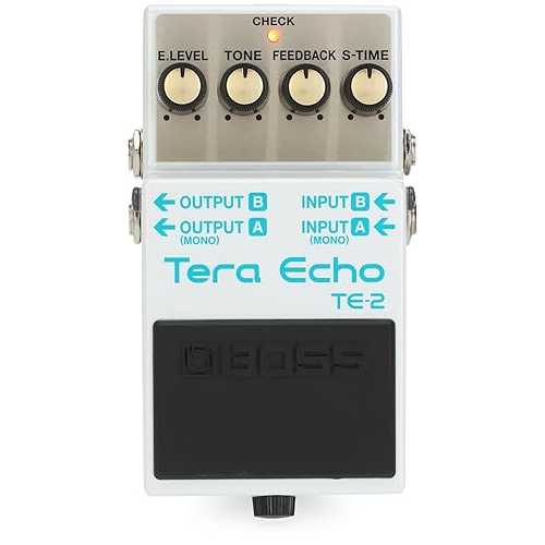 BOSS TE-2 Tera Echo Guitar Pedal (TE-2), White