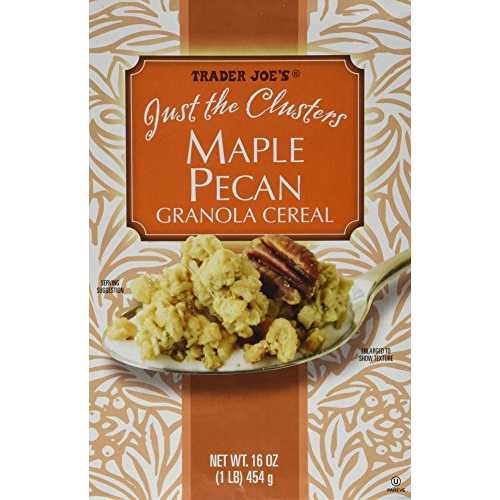 トレーダージョーズ ジャスト ザ クラスターズ メープル ピーカン グラノーラ シリアル 16 オンス Trader Joe's Just the Clusters Maple Pecan Granola Cereal 16 Oz.