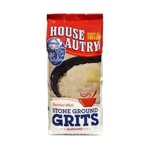 ハウスオートリー ホワイトストーングラウンドグリッツ、グルテンフリー 24オンス House-Autry House Autry White Stone Ground Grits, Gluten-free 24 Oz