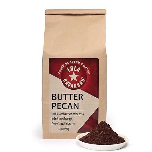 Lola Savannah Butter Pecan Ground Caffeinated Coffee, 2lb