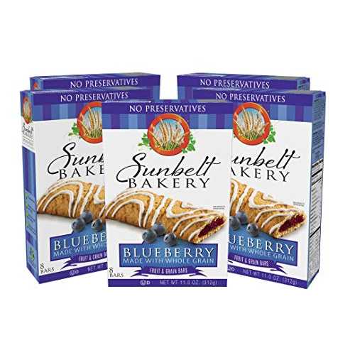 Sunbelt Bakery's ブルーベリー フルーツ & グレイン バー、5 箱、保存料不使用 (40 バー) Sunbelt Bakery's Blueberry Fruit & Grain Bars, 5 Boxes, No Preservatives (40 Bars)