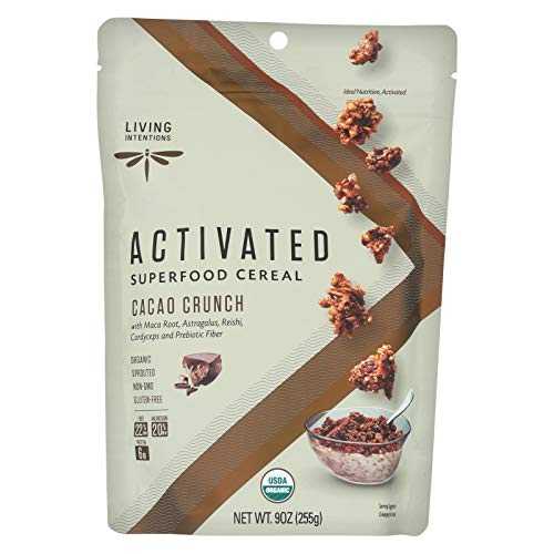 Living Intentions Organic Cacao Crunch Superfood Cereal, 9 Ounce - 6 per case.6