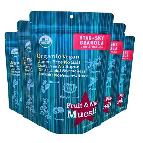 スタースカイグラノーラ 5個入（フルーツ＆ナッツミューズリー） Star Sky Granola Pack of 5 (FRUIT & NUT MUESLI)