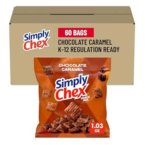 Simply Chex Mix、チョコレートキャラメル、1.03オンス、(60個パック) Simply Chex Mix, Chocolate Caramel, 1.03 Oz, (Pack of 60)
