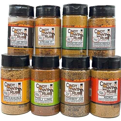 CINDY LYNN'S RUBS AND MORE! Cindy Lynn&rsquo;s Dry Rub and Seasoning Variety Pack - 8-Pack of Our Most Popular Flavors, Black Label, Steak It, Veggie Delight, Voodoo Rib Rub, Big Kahuna, Chili Lime, Cowboy Joe, an｜Glomarket
