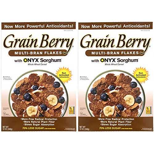 グレーン ベリー マルチブラン フレーク オニキス ソルガム入り - 2 パック (24 オンス / 合計 680g)2 Grain Berry Multi-Bran Flakes w/ONYX Sorghum - 2 Pack (24 Oz / 680g total)2