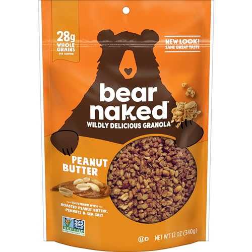 Bear Naked ピーナッツバター グラノーラ - 12オンス (2個パック) Bear Naked Peanut Butter Granola - 12oz (Pack of 2)