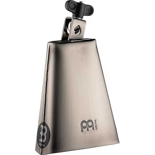 Mein Percussion STB625 6 1/4 インチ ハンド ブラッシュド スチール カウベル Meinl Percussion Mein Percussion STB625 6 1/4-Inch Hand Brushed Steel Cowbell