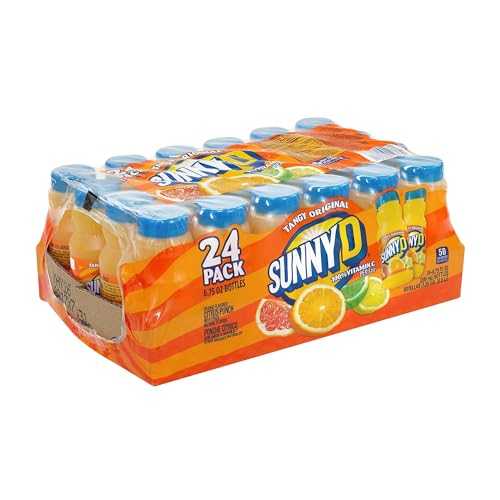 SunnyD Tangy オリジナル オレンジ風味のシトラス パンチ、6.75 液量オンス、24 個 Sunny Delight SunnyD Tangy Original Orange Flavored Citrus Punch, 6.75 Fluid Ounce, 24 Count