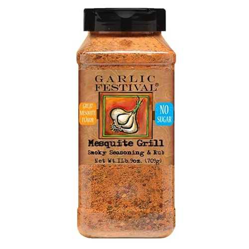 ガーリックフェスティバルフーズ メスキートグリル ガーリックシーズニング グランデ 1b. 9オンス Garlic Festival Foods Mesquite Grill Garlic Seasoning Grande 1b. 9oz.