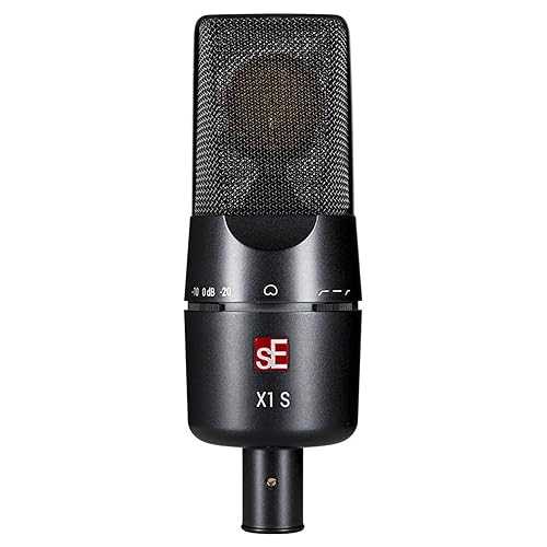 SE ELECTRONICS X1 S Large Diaphragm Condenser Microphone with 80/160 Hz Filters & -10/-20 dB Pads - XLR Condenser Mic for Singing, Vocals & Instruments - Professional Studio Microphone for Recording