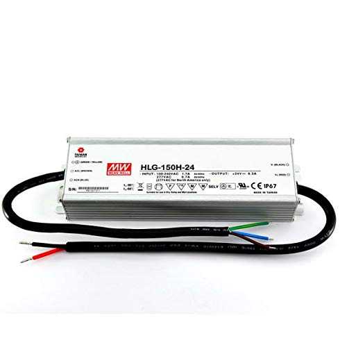 Meanwell HLG-150H-24 電源 - 150W 24V 6.3A - IP67 EverSale Meanwell HLG-150H-24 Power Supply - 150W 24V 6.3A - IP67