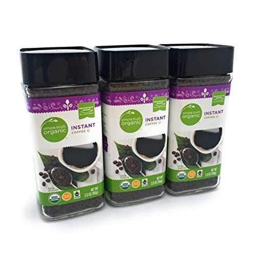 Simple Truth オーガニック インスタント コーヒー、3.53 オンス (3 個パック) Simple Truth Organic Instant Coffee, 3.53 oz (Pack of 3)