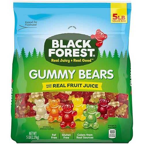 Black Forest Gummy Bears キャンディ、5 ポンドバルクバッグ Black Forest Gummy Bears Candy, 5-Pound Bulk Bag