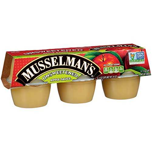 Musselmans Musselman's Natural, Unsweetened Applesauce, 4-Ounce Packages (Pack of 72)