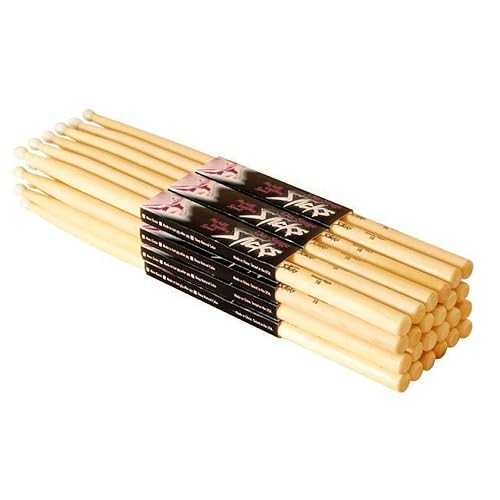 OnStage On Stage 7A Maple Drum Sticks - (12 Pack) (Wood Tip, 12 Pak)