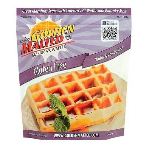 Carbon's Golden Malted グルテンフリーワッフルとパンケーキミックス、32 オンス Carbon's Golden Malted Gluten Free Waffle and Pancake Mix, 32 Ounce