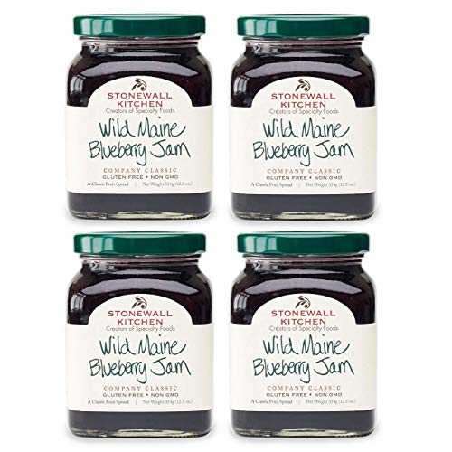 ストーンウォール キッチン ワイルド メイン ブルーベリー ジャム 4 パック Stonewall Kitchen Wild Maine Blueberry Jam 4-Pack