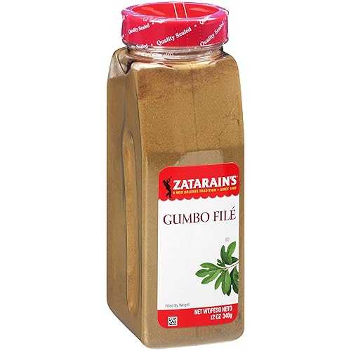 Zatarain's Gumbo Fil・・, 12 oz - One 12 Ounce Container of Gumbo Fil・・ Seasoning Made with Sassafras Tree Leaves, Best for Cajun Gumbo Soup or Seafood Stew