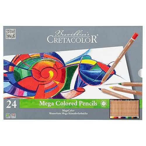 CRETACOLOR Megacolor Tin Set, Set of 24, Multi