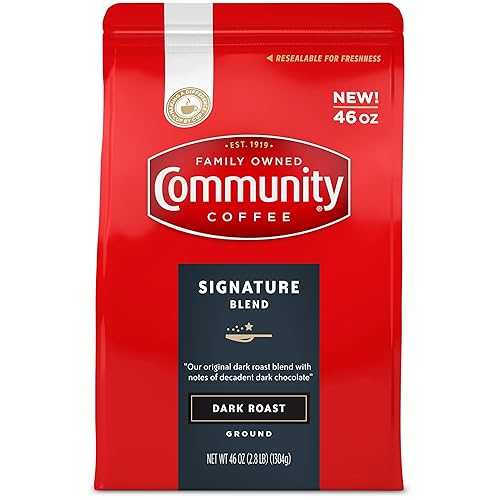 コミュニティ コーヒー シグネチャー ブレンド ダーク ロースト グラウンド 46 オンス バッグ Community Coffee Signature Blend Dark Roast Ground 46 oz Bag