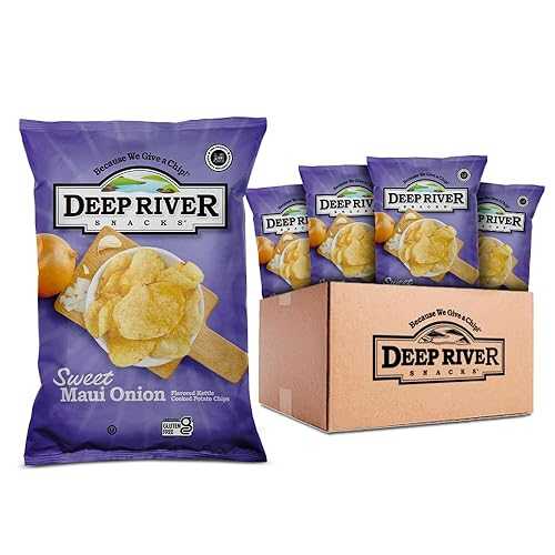 Deep River Snacks Sweet Maui Onion Kettle Cooked Potato Chips, 2-Ounce (Pack of 24)|Glomarket
