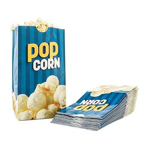 スナッピー ポップコーン フラットボトム シアター ポップコーン バッグ、85 オンス、1000 個 Snappy Popcorn Flat Bottom Theater Popcorn Bags, 85 oz, 1000 Count