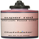 シェフマスター エアブラシ スプレー 食品用カラー、9オンス、スーパーレッド Chefmaster Airbrush Spray Food Color, 9-Ounce, Super Red画像