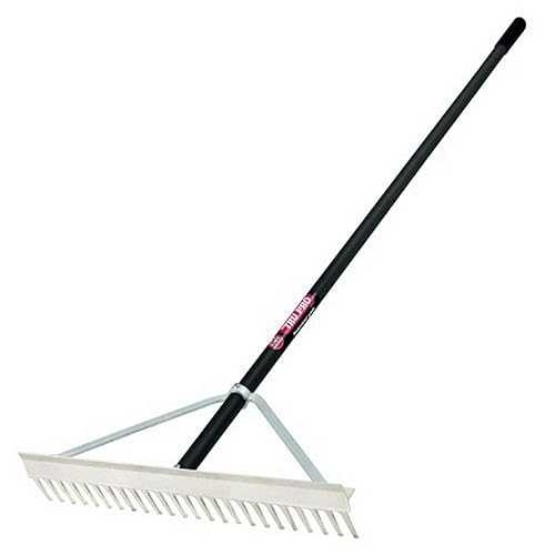 Truper 33053 Tru Pro 24 インチ アルミニウム ランドスケープ レーキ、アルミニウム ハンドル、66 インチ Truper 33053 Tru Pro 24-Inch Aluminum Landscape Rake, Aluminum Handle, 66-Inch