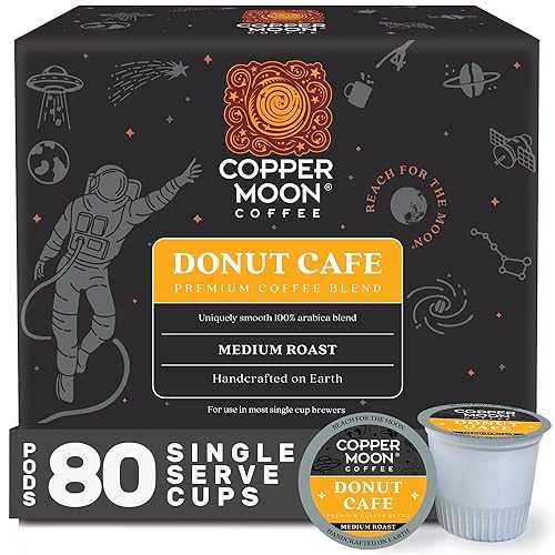 Copper Moon Single Serve Coffee Pods for Keurig K-Cup Brewers, Medium Roast, Donut Caf・・ Blend, 80 Count 8,683円