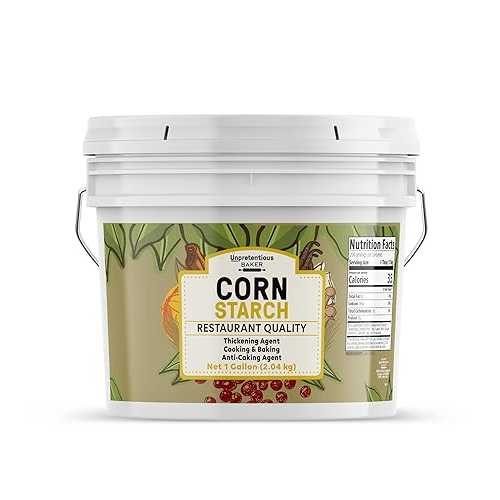 Unpretentious Corn Starch, 1 Gallon, Resealable Bucket, Thickening Agent, For Bulk Baking & Cleaning Use (4.5 Pound) 8,945円