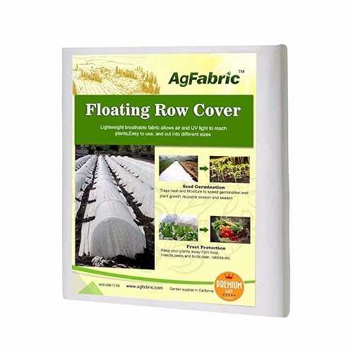 Agfabric Plant Covers Freeze Protection 10'x50' 0.9oz Frost Blankets for Plants Drawstring Bags Shrub Jacket Warm Protection,White
