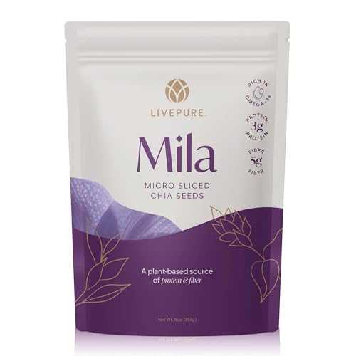 PURE Mila Chia Seed | Omega-3 & Fiber-Rich Organic Superfood | Micro-Sliced for Enhanced Absorption | Versatile for Smoothies & Meals | Vegan & Gluten-Free | 16 oz Pack 11,742円