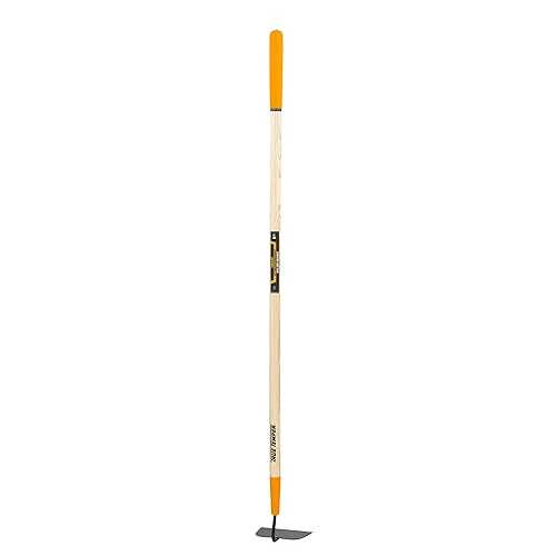 True Temper 26099900 鋸歯状エッジとクッショングリップ付き 54 インチ硬材ハンドル付き溶接ガーデンホー True Temper 26099900 Welded Garden Hoe with Serrated Edge and 54 in. Hardwood Handle with Cushion Grip