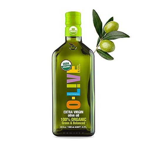 O-Live & Co. Premium Organic Extra Virgin Olive Oil | First Cold-Pressed | Non-GMO | 33 fl oz Bottle 6,963円