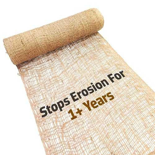 Sandbaggy Jute Netting Roll, 4 ft x 225ft, Biodegradable Erosion Control Blanket for Slopes, Hills & Drainage, Eco-Friendly, Durable Soil Stabilizer, Contractor-Approved for Landscaping (1 Roll)