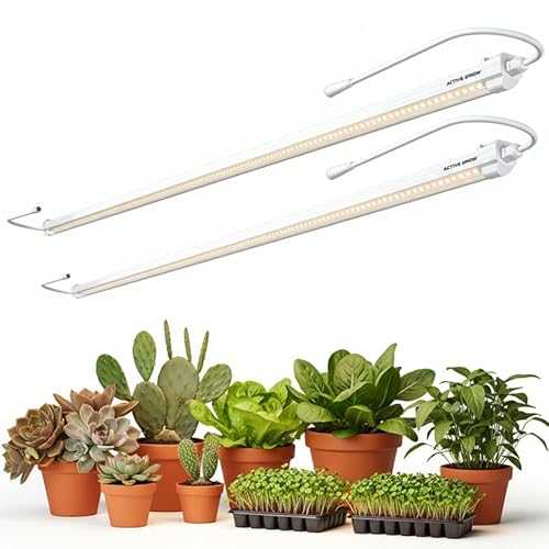 Active Grow LED Grow Light ? 4FT Sun White Full Spectrum, High CRI 95-2-Pack, 24W, IP65 Waterproof, 120-277V, Daisy Chain, Ideal for Indoor Plants, Flowers \u0026 Greens