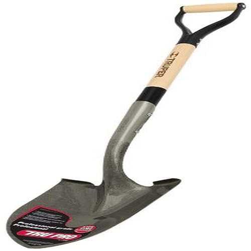 Truper 31209 Tru Pro ラウンド尖んがり シャヴェル D 手持ち部分付き添い人、30 in Truper 31209 Tru Pro Round Point Shovel with D-Handle, 30-Inch