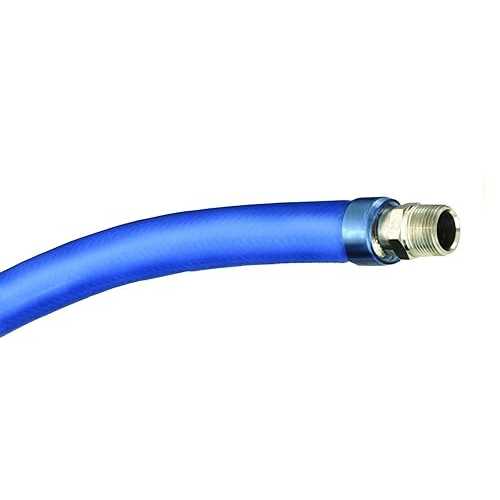 T&S 真鍮 HW-2B-36 ウォーターホース、オス継手付き、直径 3/8 インチ、長さ 36 インチ T&S Brass HW-2B-36 Water Hose with Male Fittings, 3/8-Inch Diameter and 36-Inch Long