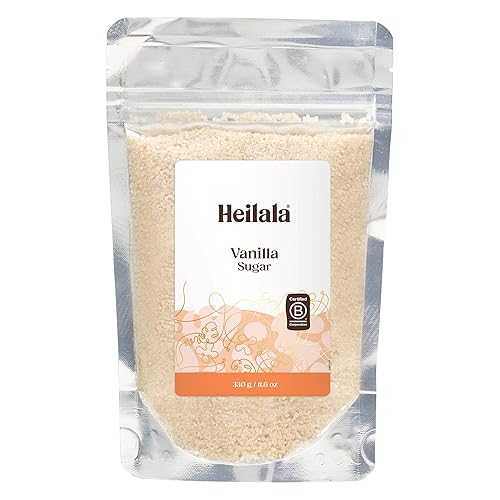 Heilala Pure Vanilla Sugar, 11.6 oz ? Raw Sugar Infused with Pure Vanilla Extract & Ground Vanilla Beans, Sustainably Sourced Vanilla for Baking & Desserts